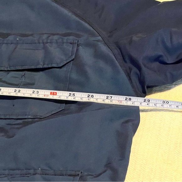 Vtg Blue Woolrich Parka, Size XXL Wool Blanket Lined Field Jacket, Outdoors - Picture 10 of 11